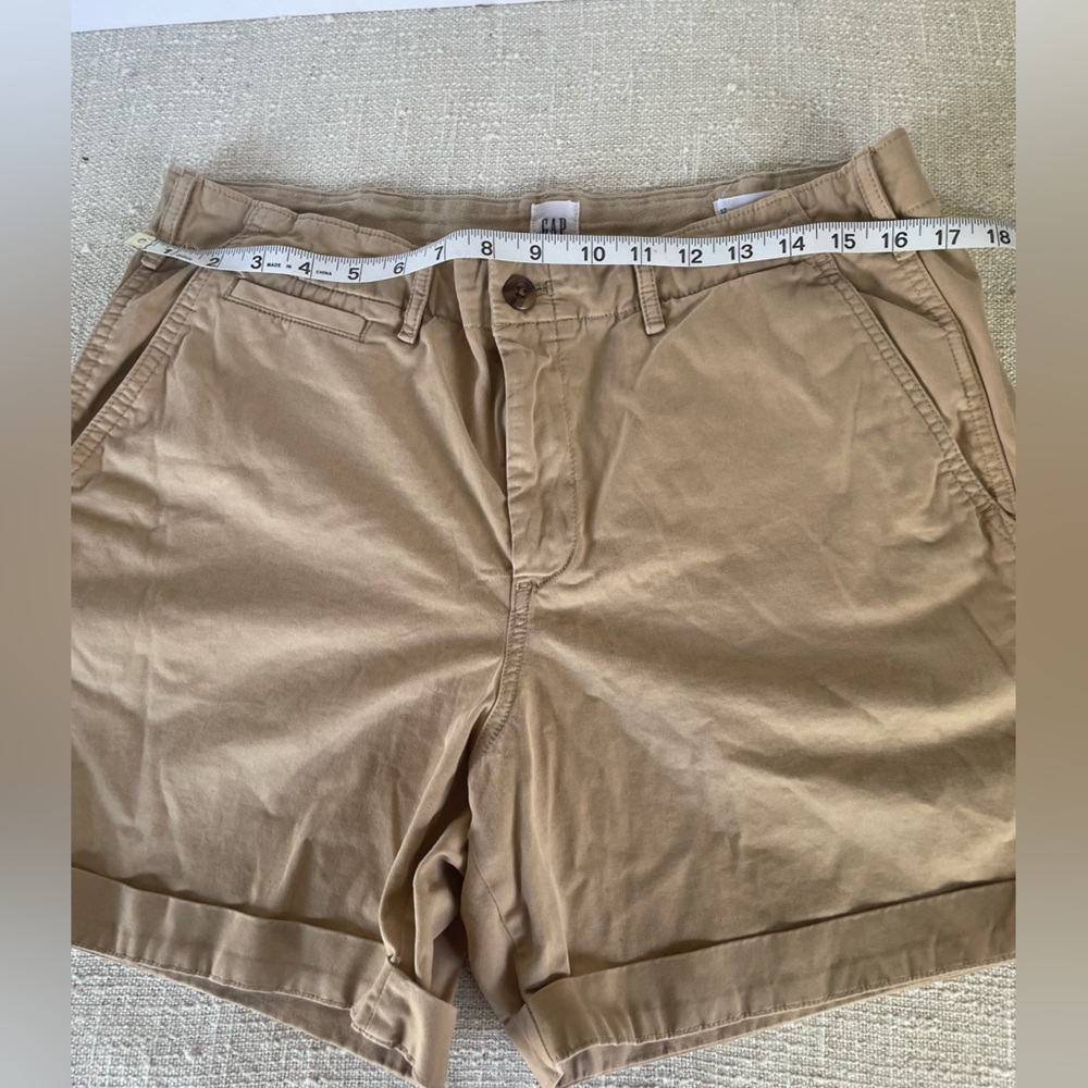 GAP Khaki Shorts with Button Detail